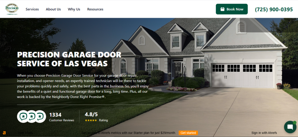 Garage Door Repair SEO Services in Las Vegas