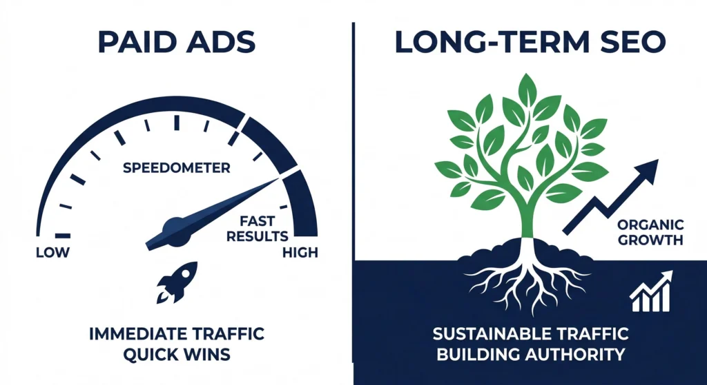 Difference Between Ads and SEO